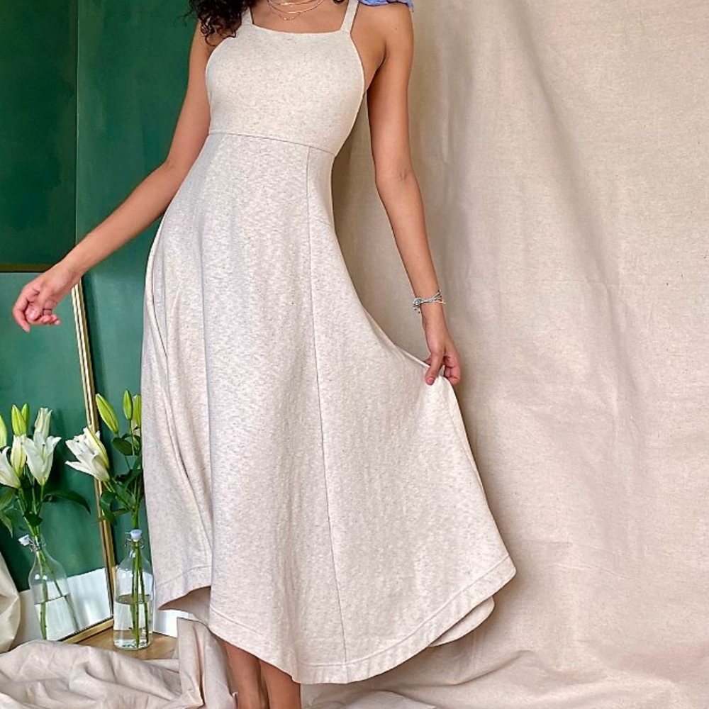 Free people stay salty midi beach dress XS